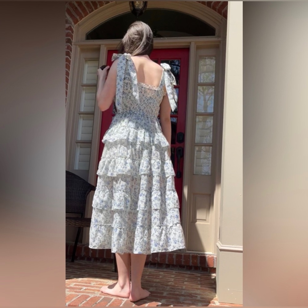 Vestique Ruffled Midi Easter Dress
